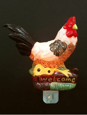 Rooster Night Light with Gift Box